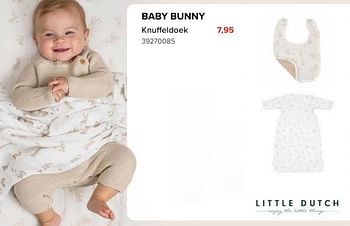 Promoties Baby bunny knuffeldoek - Little Dutch - Geldig van 08/03/2024 tot 14/04/2024 bij Euro Shop