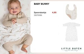 Promoties Baby bunny speendoekje - Little Dutch - Geldig van 08/03/2024 tot 14/04/2024 bij Euro Shop