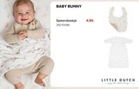 Baby bunny speendoekje-Little Dutch