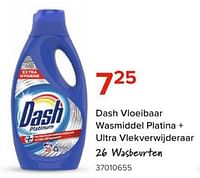 Dash vloeibaar wasmiddel platina + ultra vlekverwijderaar-Dash
