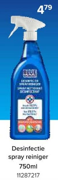 Promoties Desinfectie spray reiniger - Blue Wonder - Geldig van 08/03/2024 tot 14/04/2024 bij Euro Shop