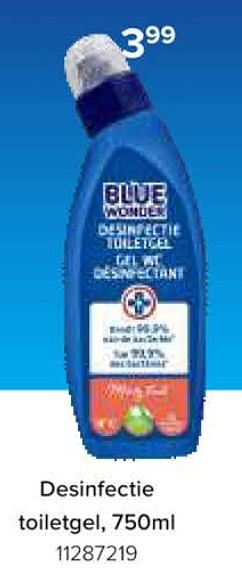Promotions Desinfectie toiletgel - Blue Wonder - Valide de 08/03/2024 à 14/04/2024 chez Euro Shop