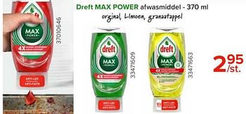 Promotions Dreft max power afwasmiddel - Dreft - Valide de 08/03/2024 à 14/04/2024 chez Euro Shop