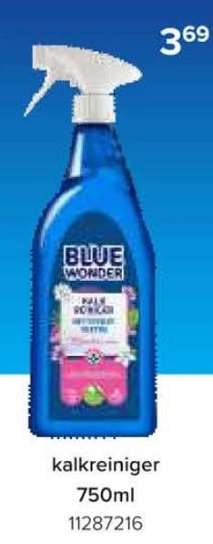 Promoties Kalkreiniger - Blue Wonder - Geldig van 08/03/2024 tot 14/04/2024 bij Euro Shop
