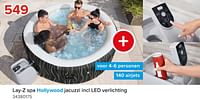 Lay-z spa hollywood jacuzzi incl led verlichting-BestWay