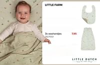 Little farm 3x washandjes-Little Dutch