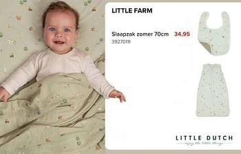 Promoties Little farm slaapzak zomer - Little Dutch - Geldig van 08/03/2024 tot 14/04/2024 bij Euro Shop