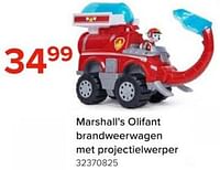 Marshall`s olifant brandweerwagen met projectielwerper-Huismerk - Euroshop