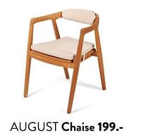 Promotions August chaise - Produit maison - Casa - Valide de 29/02/2024 à 25/09/2024 chez Casa