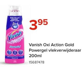 Promotions Vanish oxi action gold powergel vlekverwijderaar - Vanish - Valide de 08/03/2024 à 14/04/2024 chez Euro Shop