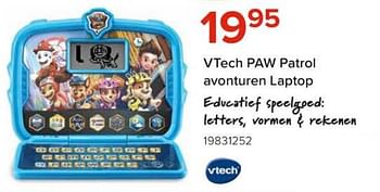 Promoties Vtech paw patrol avonturen laptop - Vtech - Geldig van 08/03/2024 tot 14/04/2024 bij Euro Shop