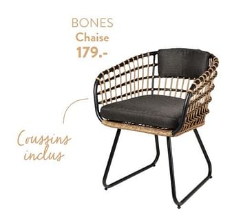 Promoties Bones chaise - Huismerk - Casa - Geldig van 29/02/2024 tot 25/09/2024 bij Casa
