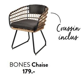 Promoties Bones chaise - Huismerk - Casa - Geldig van 29/02/2024 tot 25/09/2024 bij Casa