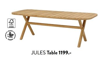 Promoties Jules table - Huismerk - Casa - Geldig van 29/02/2024 tot 25/09/2024 bij Casa