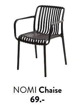 Promotions Nomi chaise - Produit maison - Casa - Valide de 29/02/2024 à 25/09/2024 chez Casa