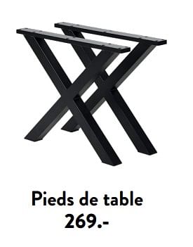 Promotions Pieds de table - Produit maison - Casa - Valide de 29/02/2024 à 25/09/2024 chez Casa
