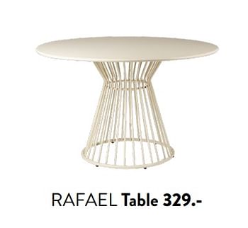 Promotions Rafael table - Produit maison - Casa - Valide de 29/02/2024 à 25/09/2024 chez Casa