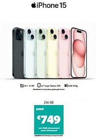 Apple iphone 15 256 gb-Apple