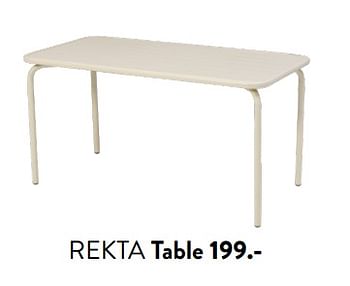 Promotions Rekta table - Produit maison - Casa - Valide de 29/02/2024 à 25/09/2024 chez Casa