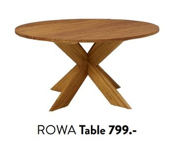 Promoties Rowa table - Huismerk - Casa - Geldig van 29/02/2024 tot 25/09/2024 bij Casa