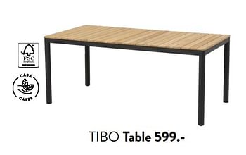 Promotions Tibo table - Produit maison - Casa - Valide de 29/02/2024 à 25/09/2024 chez Casa