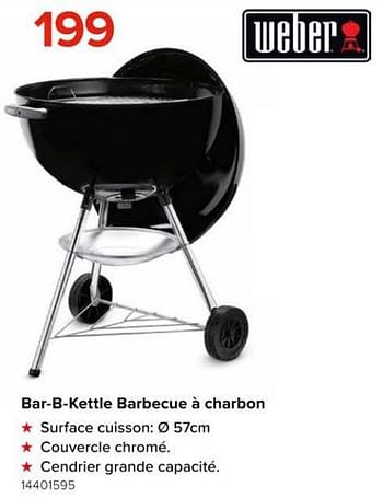 Promoties Bar-b-kettle barbecue à charbon - Weber - Geldig van 08/03/2024 tot 14/04/2024 bij Euro Shop