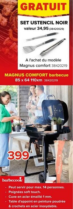 Promotions Magnus comfort barbecue - Barbecook - Valide de 08/03/2024 à 14/04/2024 chez Euro Shop