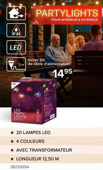 Promoties Partylights 20 lampes led - Euro Light - Geldig van 08/03/2024 tot 14/04/2024 bij Euro Shop