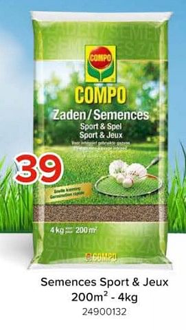 Promoties Semences sport + jeux - Compo - Geldig van 08/03/2024 tot 14/04/2024 bij Euro Shop