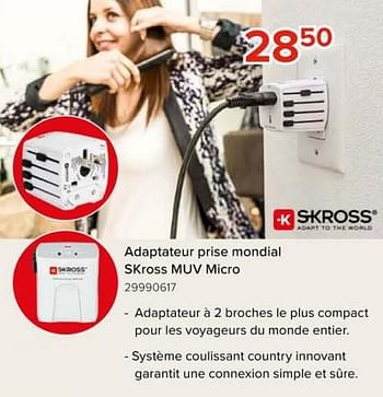 Promotions Adaptateur prise mondial skross muv micro - Skross - Valide de 08/03/2024 à 14/04/2024 chez Euro Shop
