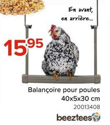 Promoties Balançoire pour poules - Beeztees - Geldig van 08/03/2024 tot 14/04/2024 bij Euro Shop