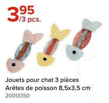 Promoties Jouets pour chat 3 pièces arêtes de poisson - Huismerk - Euroshop - Geldig van 08/03/2024 tot 14/04/2024 bij Euro Shop