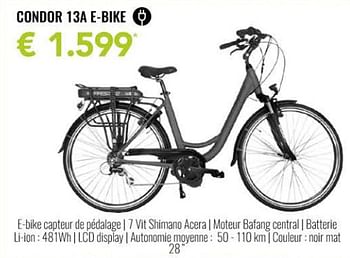 Promoties Prestige fietsen condor 13a e-bike - Prestige Fietsen - Geldig van 08/03/2024 tot 14/04/2024 bij Euro Shop