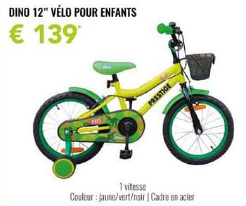 Promotions Prestige fietsen dino 12” vélo pour enfants - Prestige Fietsen - Valide de 08/03/2024 à 14/04/2024 chez Euro Shop