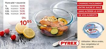 Promotions Pyrex plat + couvercle - Pyrex - Valide de 08/03/2024 à 14/04/2024 chez Euro Shop