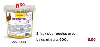 Promotions Snack pour poules avec baies et fruits - Benelux - Valide de 08/03/2024 à 14/04/2024 chez Euro Shop
