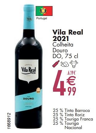 Promoties Vila real 2021 colheita douro do - Rode wijnen - Geldig van 12/03/2024 tot 08/04/2024 bij Cora