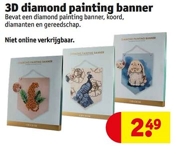 Promoties 3d diamond painting banner - Diamond Painting - Geldig van 12/03/2024 tot 24/03/2024 bij Kruidvat