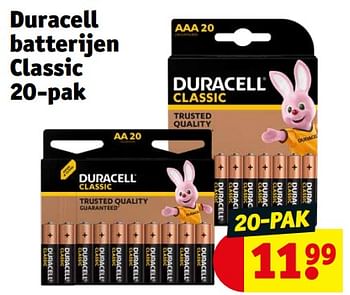 Promoties Duracell batterijen classic - Duracell - Geldig van 12/03/2024 tot 24/03/2024 bij Kruidvat