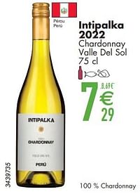 Intipalka 2022 chardonnay valle del so-Witte wijnen