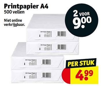 Promoties Printpapier a4 - Huismerk - Kruidvat - Geldig van 12/03/2024 tot 24/03/2024 bij Kruidvat