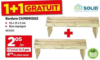 Promotions Bordure cambridge - Solid - Valide de 12/03/2024 à 28/03/2024 chez Mr. Bricolage