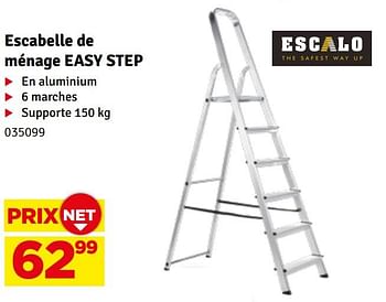 Promotions Escabelle de ménage easy step - Escalo - Valide de 12/03/2024 à 28/03/2024 chez Mr. Bricolage