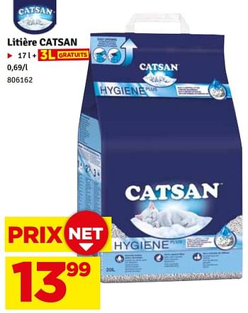 Promoties Litière catsan - Catsan - Geldig van 12/03/2024 tot 28/03/2024 bij Mr. Bricolage