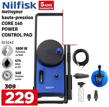 Promotions Nilfisk nettoyeur haute-pression core 140 power control pad - Nilfisk - Valide de 12/03/2024 à 28/03/2024 chez Mr. Bricolage