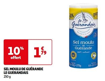 Promotions Sel moulu de guérande le guerandais - Le Guérandais - Valide de 12/03/2024 à 01/04/2024 chez Auchan Ronq
