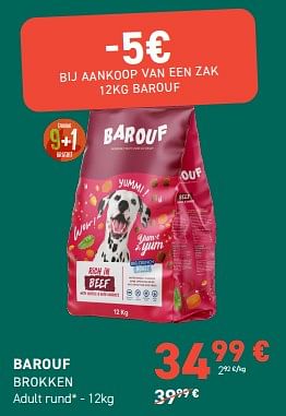 Promoties Barouf brokken adult rund - Barouf - Geldig van 13/03/2024 tot 24/03/2024 bij Tom&Co