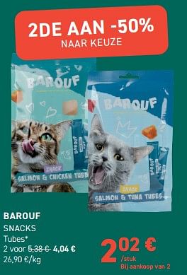 Promoties Barouf snacks tubes - Barouf - Geldig van 13/03/2024 tot 24/03/2024 bij Tom&Co