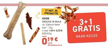 Promoties Good snacks in bulk calcium bone kip - Good - Geldig van 13/03/2024 tot 24/03/2024 bij Tom&Co