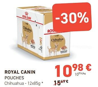 Promoties Royal canin pouches chihuahua - Royal Canin - Geldig van 13/03/2024 tot 24/03/2024 bij Tom&Co